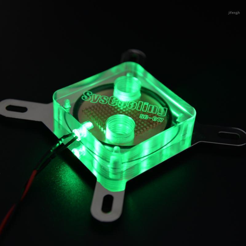 

SYSCOOLING CPU Water Cooling Block C17 Computer Cooling Acrylic Water Cooler Intel and AMD all platform universal1