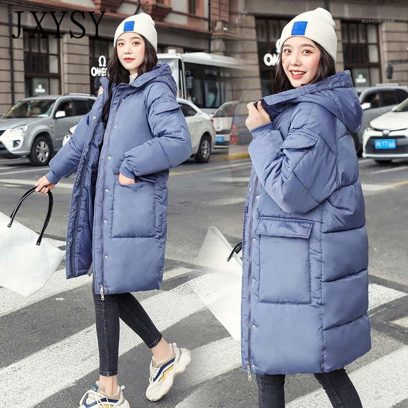 

Winter Jacket Women Long Coat 2020 Fashion Hooded Female Parka Jacket Thick Cotton Padded Warm Women Winter Coat Plus Size 3XL1, 4-black