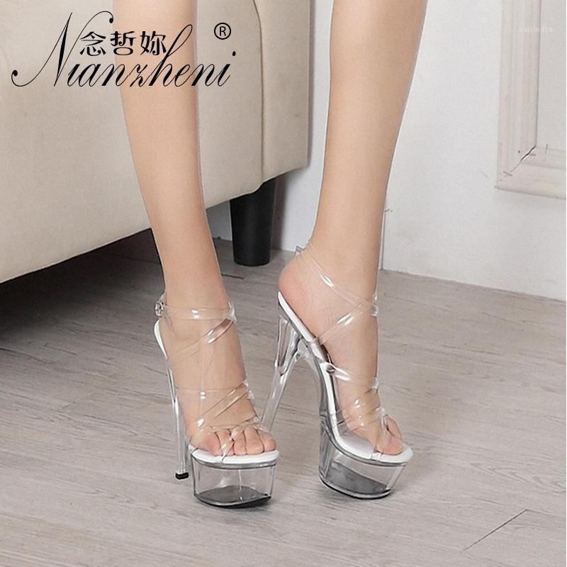 

Devil's2021 Yan Fashion Sexy Big Size Women's Roman Crystal Bride's Photo Shoes 14cm15cm Super High Heels1, Black