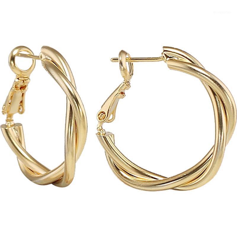 

Ear Ring Simple Minority Earrings Cool Style Women Korean Temperament Earrings Cross Woven Ear Ring Fashion Versatile1