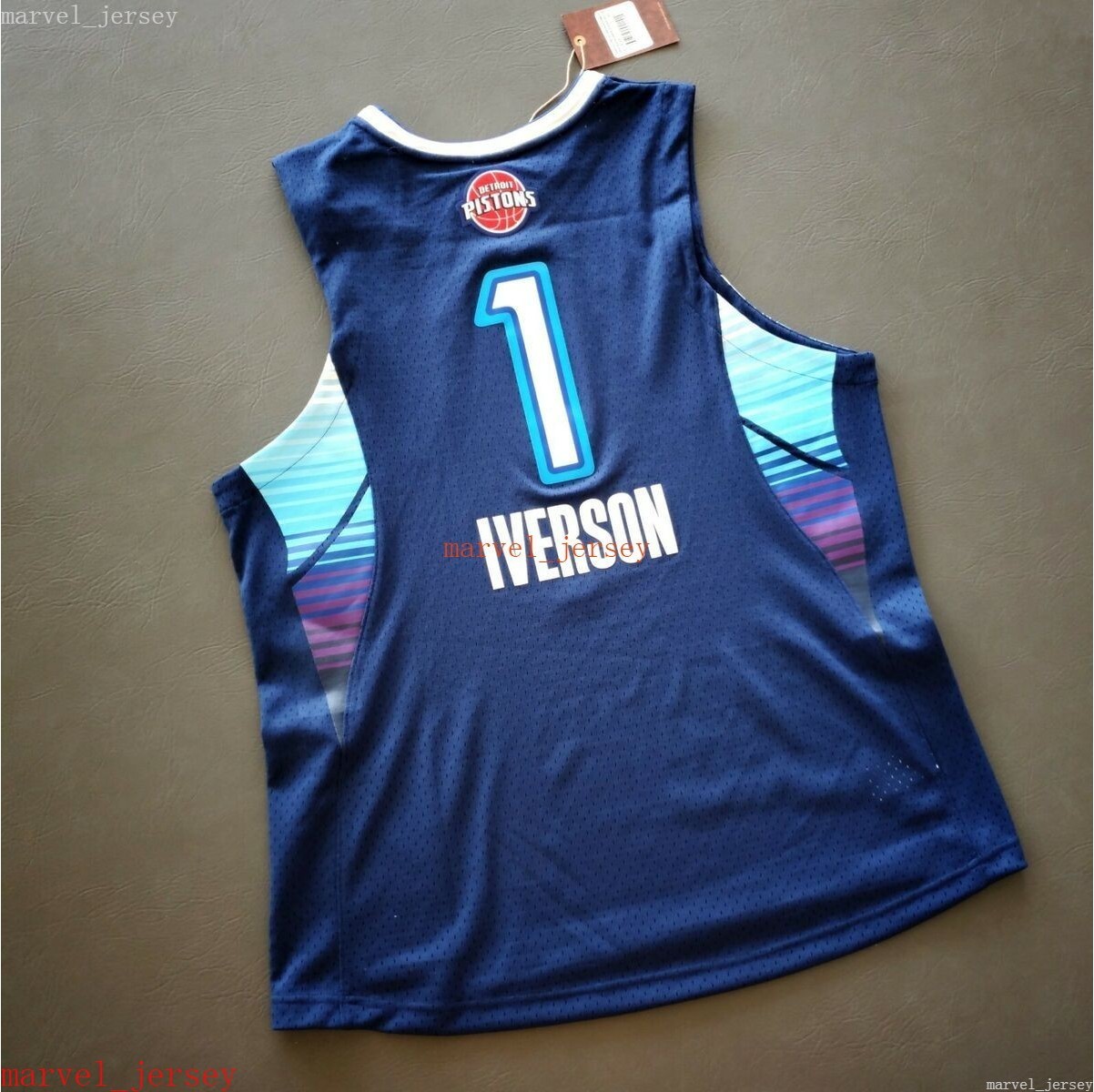 

100% Stitched Allen Iverson Mitchell Ness 2009 All Star Jersey XS-6XL Mens Throwbacks Basketball jerseys Cheap Men Women Youth, As pic