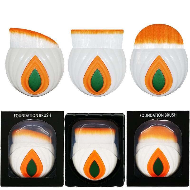 

New 1pcs High Quality Sailboat Makeup Powder brush set Multicolor Soft Wool fiber Professional Cosmetics Foundation Artist Tool