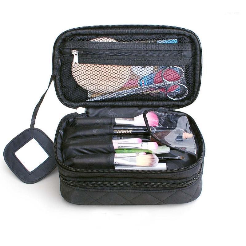 

Large-capacity organizer cosmetic bag double waterproof Makeup bag travel organizer case multi-function storage1, Pink