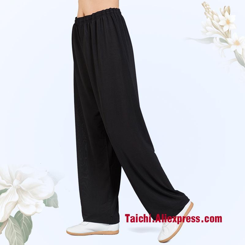 

Tai Chi Pants Martial Art Yoga Pants Wu Shu S-XXXL,8 Color1, Black