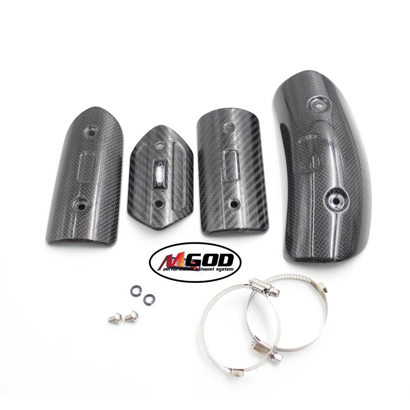 

Motorcycle Exhaust Muffler Carbon Fiber Protector Heat Shield Cover Guard Anti-scalding for TMAX530 Yoshimura MT07 Monkey Nmax15