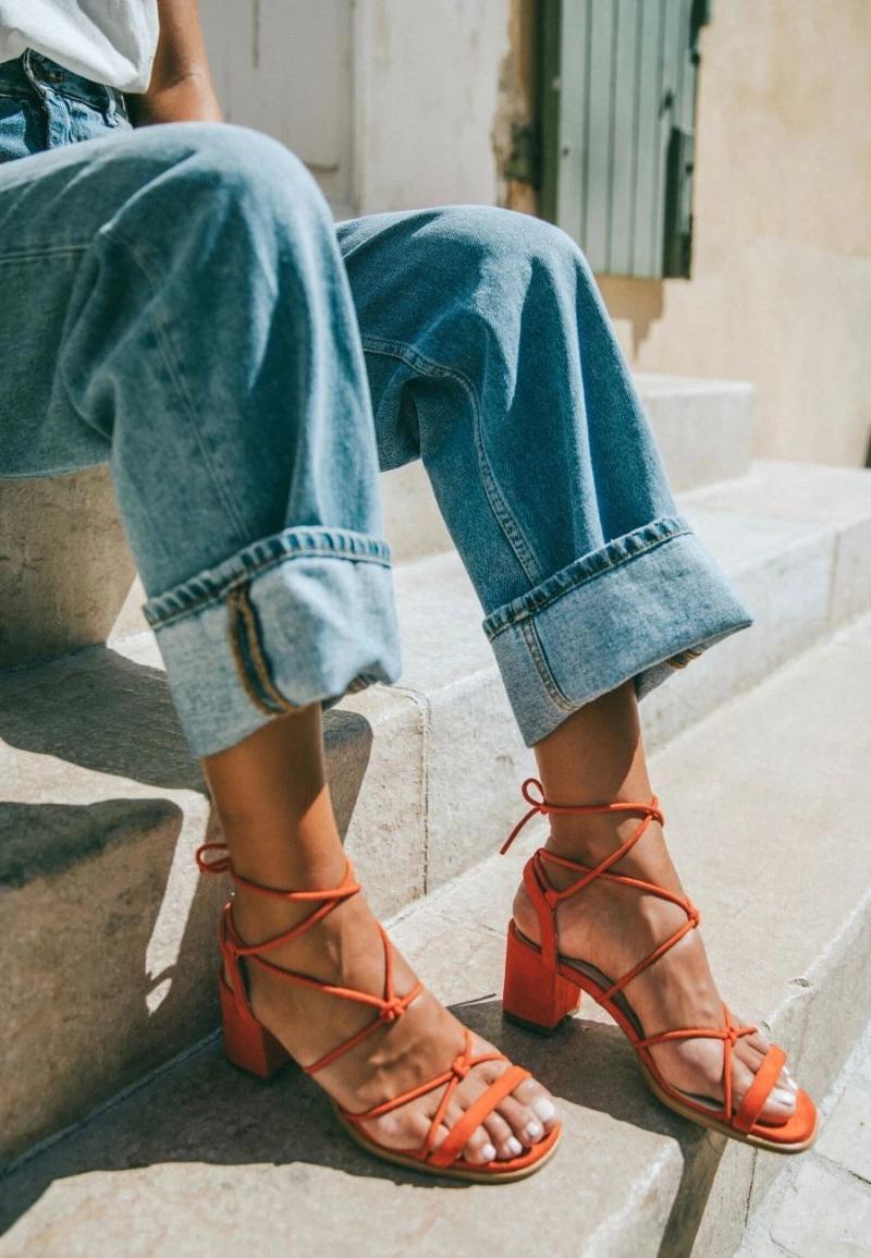 

Women Fashion Shoes Plus Size Sandals High Heels Pumps Shoes Woman Gladiator Cross-tied Lace Up Sandals, Black