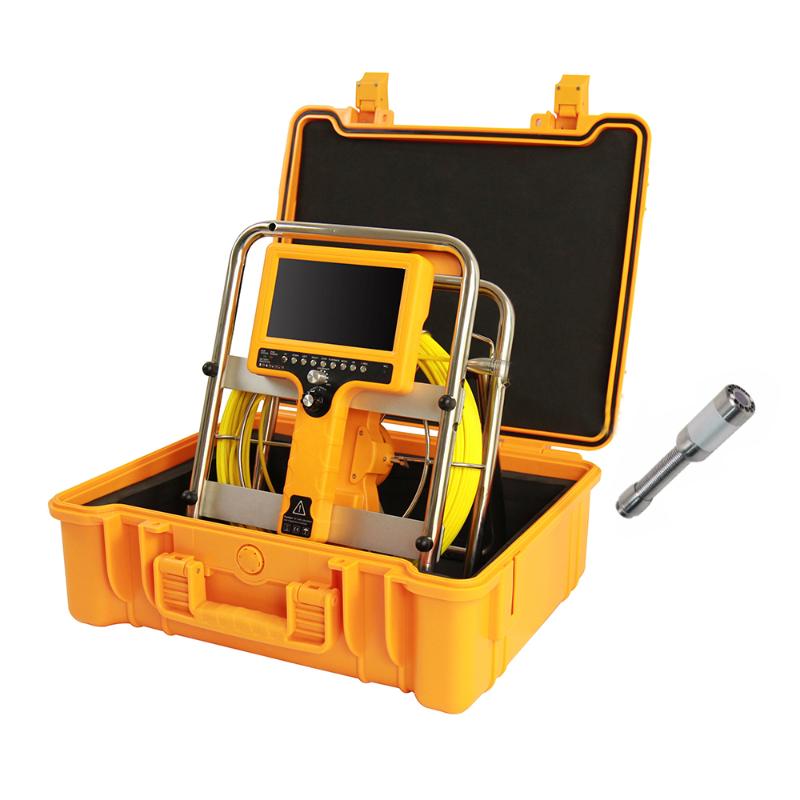

7"LCD DVR 23mm 512hz Transmitter Sonde Pipe Sewer Drain Inspection Camera System Snake Video Endoscope Borescope