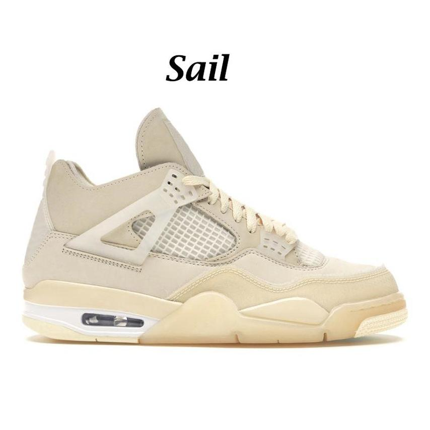 

Men Women Basketball Shoes White Cement Classic Bred Jumpman 4 4s Black Cat Sail Mens Trainers Sport Casual Sneakers Runner Chaussures Guava