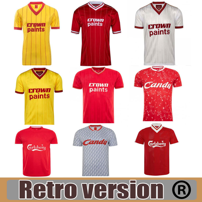 

DALGLISH Retro Soccer Jersey Gerrard 2005 Smicer Alonso Champion 10 11 Football Shirts TORRES 82 89 91 Maillot 85 86 Kuyt Keane 08 09 SUAREZ, Black;yellow