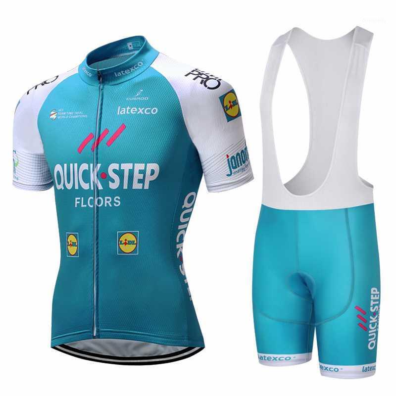 

2020 Quick Step TEAM Cycling Jersey Gel Pad Bike Shorts Suit Ropa Ciclismo Mens Summer Quick-dry PRO BICYCLING Maillot Culotte1, No bib set