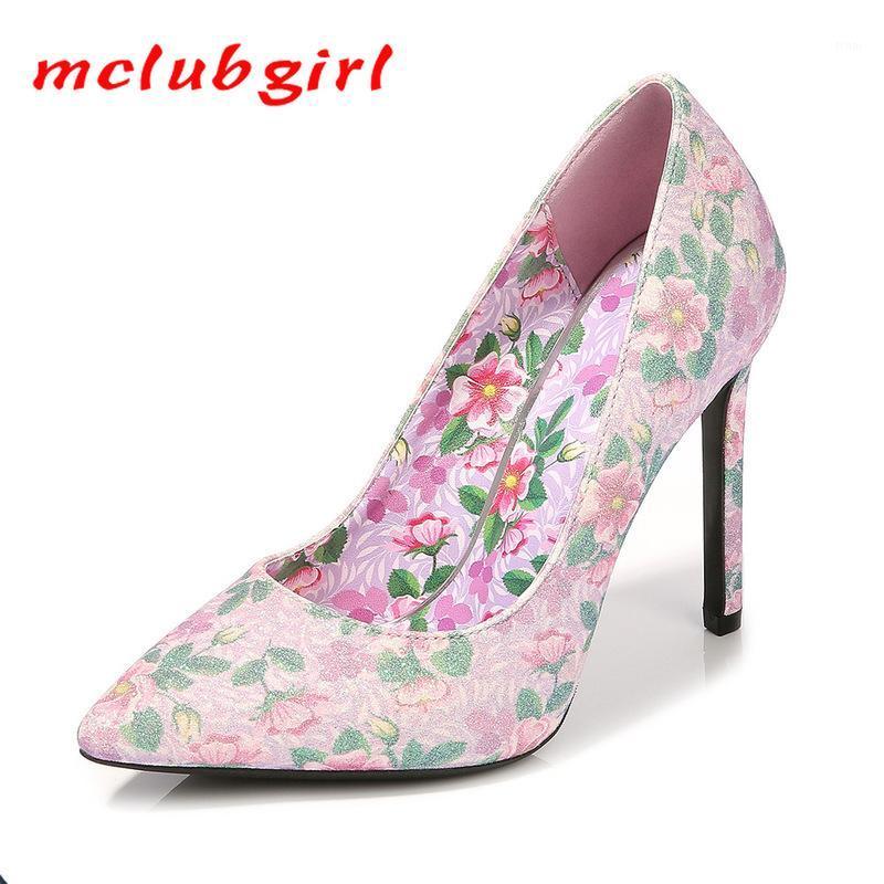 

MCLUBGIR Fashion Large Size Single Shoes Light Mouth Pointed Toe High Heels Supply T Stage Banquet Show Pumps WZ WZ1, Green