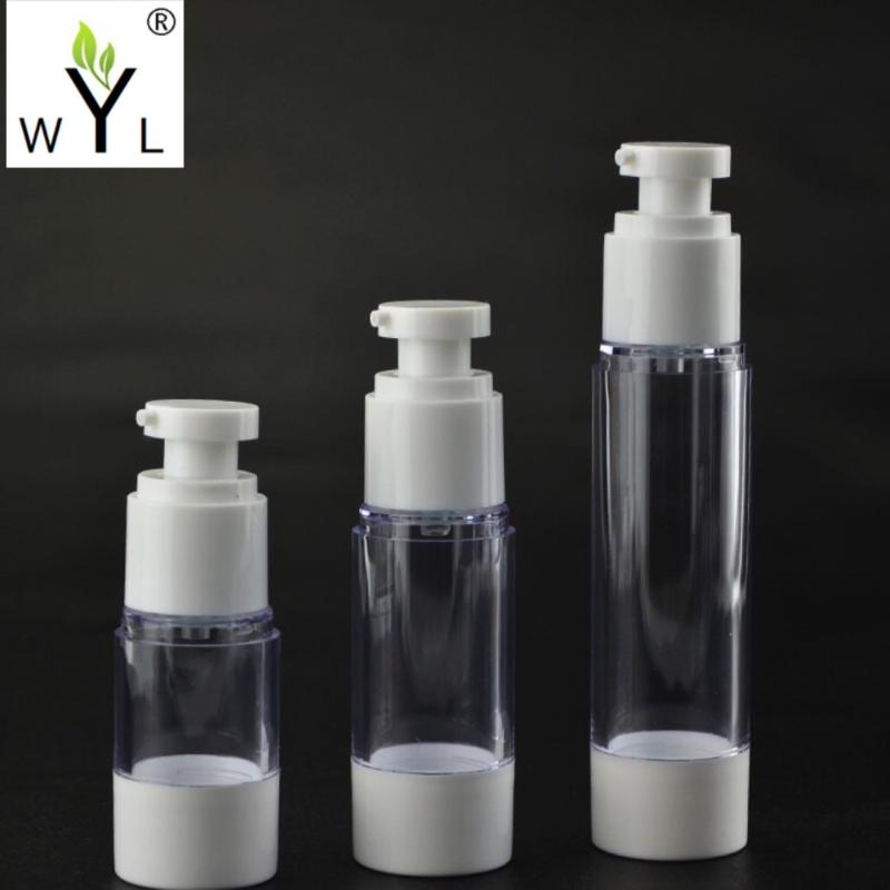

50pcs Empty Transparent Airless Pump Cosmetic Bottle 15/30/50ml Travel Mini Lotion Cream Bottles Vacuum Toiletries Container