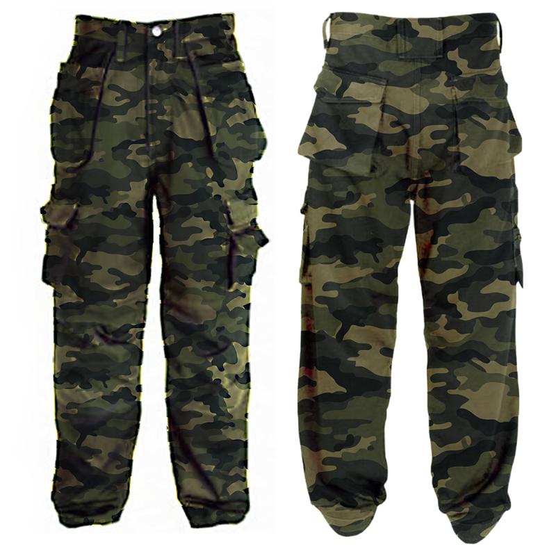 

Plus Size Men Tactical Cargo Pants Army Outdoor Hiking Trekking Casual Sweatpants Camouflage Multi pocket Trousers D30, Camo