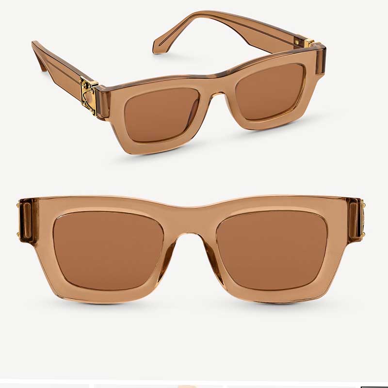 

2021SS Official Latest Color Z1415W Fashion Sunglasses Millionaire Square Frame Top Quality Continuous Retro Decorative Glasses with box