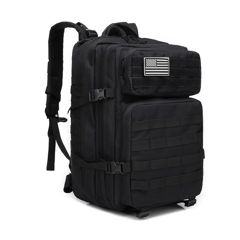 

45L Outdoor Hiking Camping Hunting Climbing Tactical Assault Pack Backpack Army Molle Waterproof Bug Out Bag