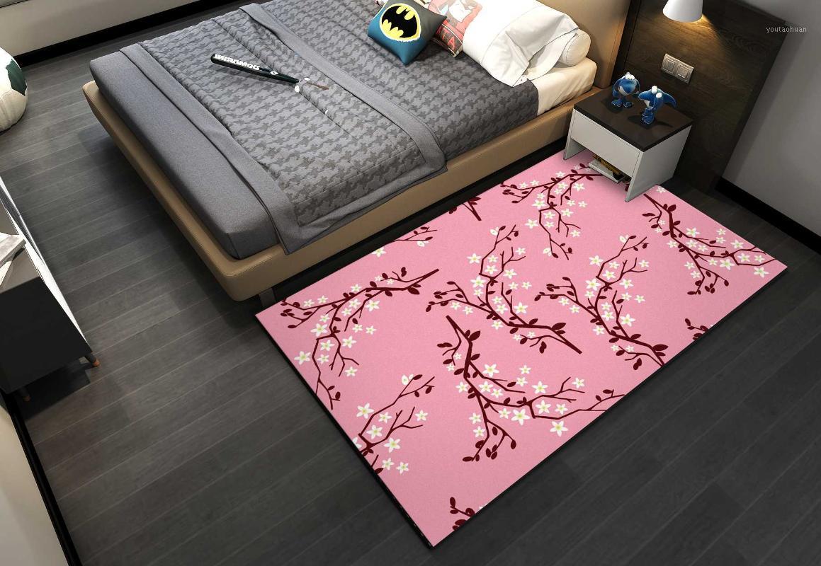 

Floral Leaves Pattern Carpets For Living Room Bedroom Study Bedside Carpet Rectangle Modern Decor Rug Household Sofa Area Rugs1, 04