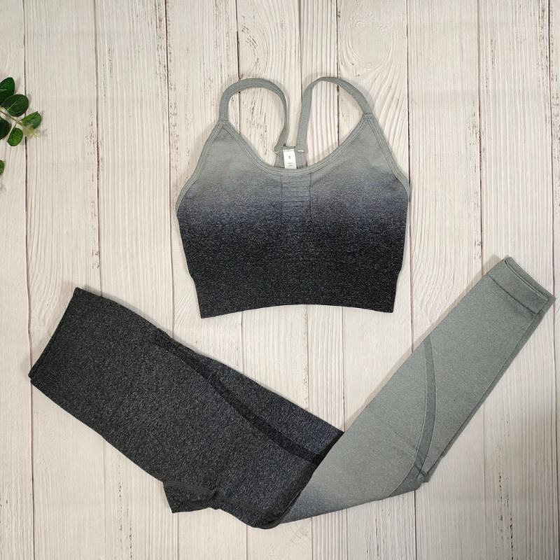 

Fitness Clothing for Women Yoga Set Gym Sport Outfit Sportswear Seamless Top and Leggings Set Woman Tracksuit Workout Suit1, Blue