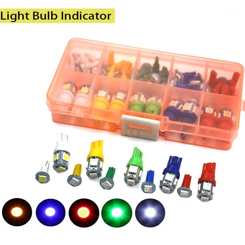 

70pcs/set T5+T10 LED Car Instrument Light 5 Colors Multifunctional Panel Parking Cluster Dash Indicator Signal Light Bulb Kit1