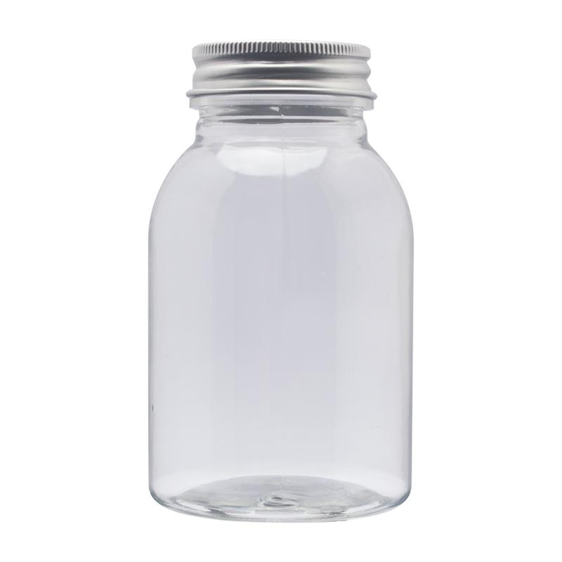 

220ml Bathroom Vanity Storage Bottles for Bath Salts PET Clear body scrub cream containers jar wide mouth Candies Plastic bottle