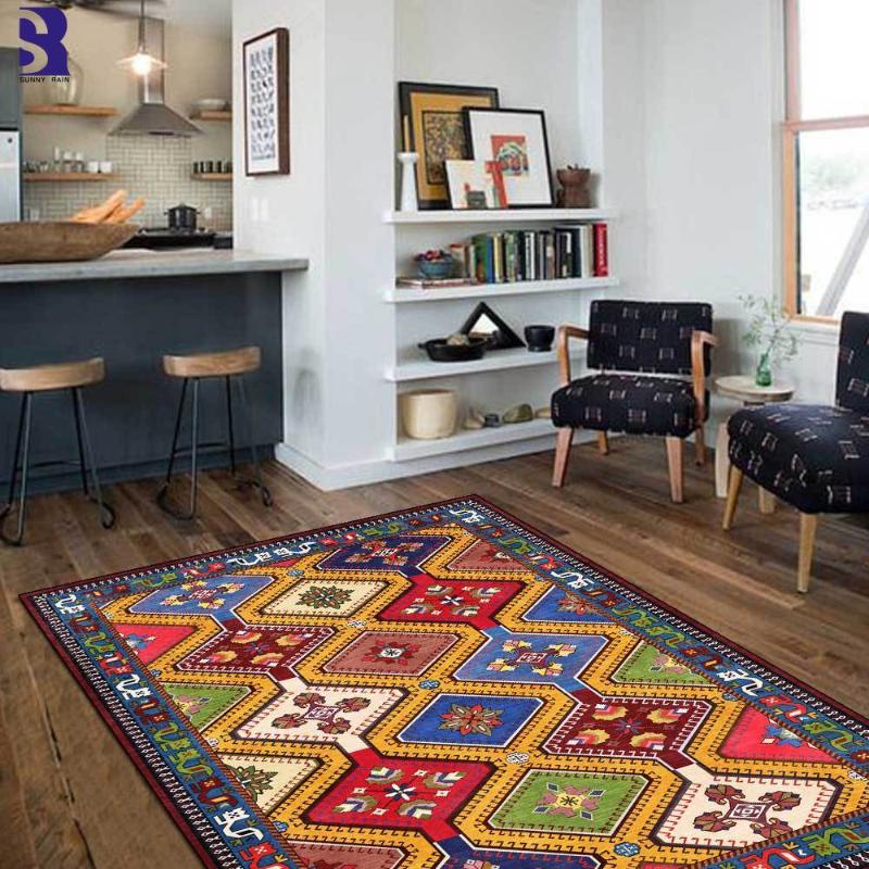 

SunnyRain 1-piece Bohemia Area Rug Carpets for Living Room Kitchen Rugs, 3313