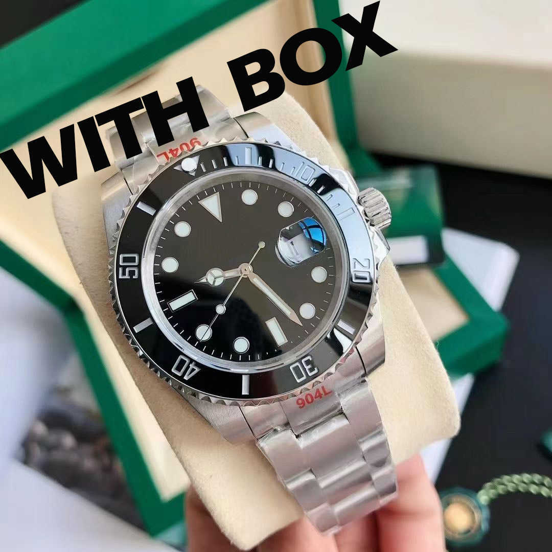 

mens automatic mechanical ceramics watches 41mm full stainless steel Gliding clasp Swimming wristwatches sapphire luminous watch u1 factory, Color 1