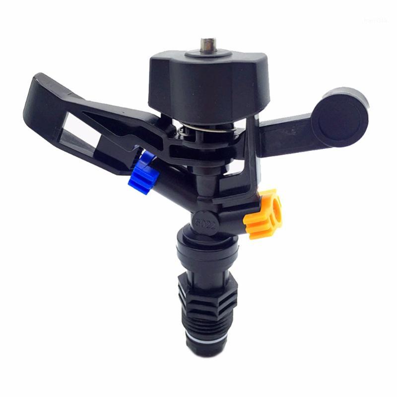 

10 Pcs Auto-rotate Arm Nozzle 20mm Male Thread Two Holes Not Adjustable Agriculture Irrigation Garden Lawn Sprinkler Water Mist1, Black