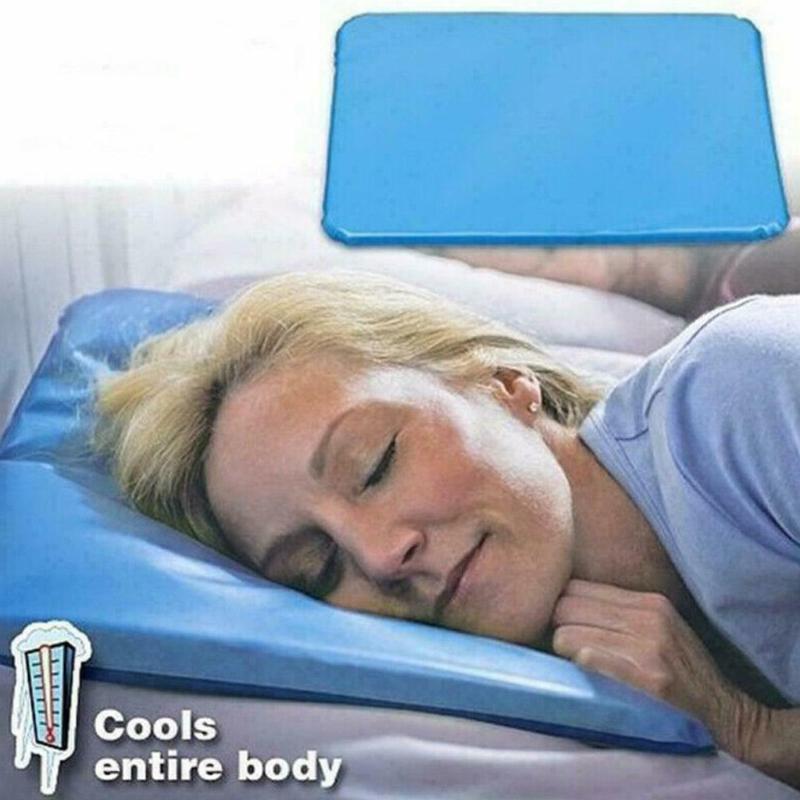 

1Pc Ice Cold Pillow Cool Gel Hypoalergentic Non-toxic Aid Pad Muscle Relief Sleeping Mat Travel Pillows Neck Water Blue#Y20
