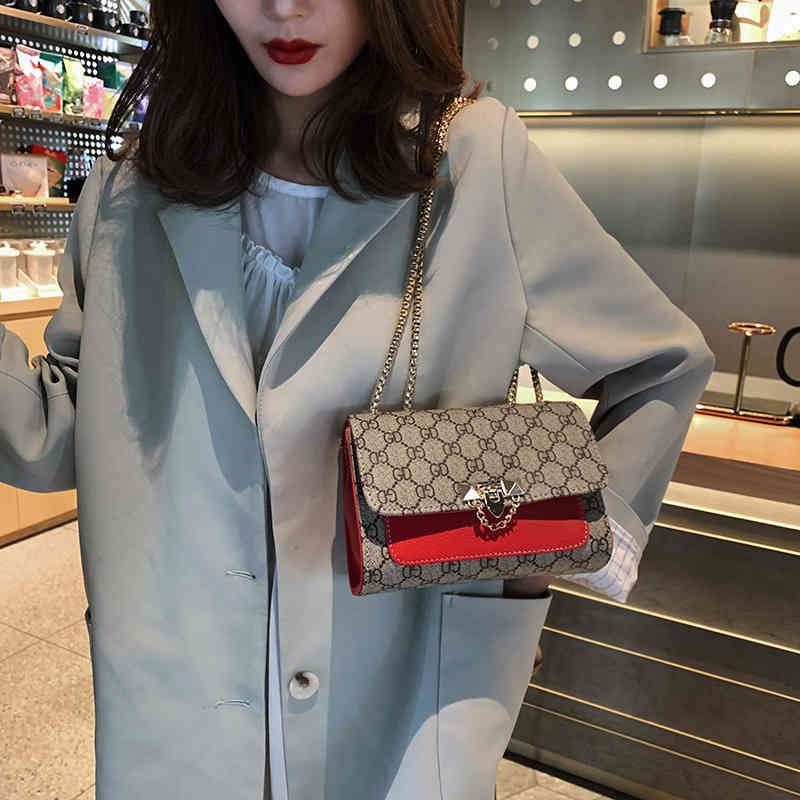 

Bag women's bag new sling Shoulder Messenger chain style Purse sale, Red