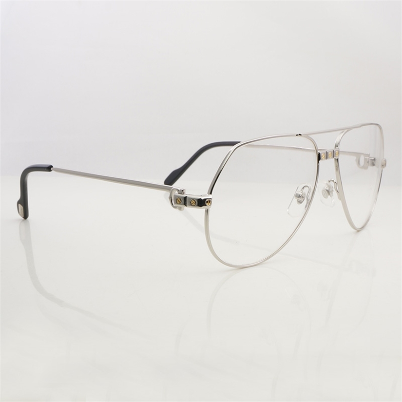

Clear Eye Glasses Frames For Men Transparent Rimless Carter Metal Designer Prescription Glasses Espejuelos Mujer