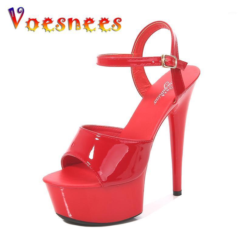 

Voesnees Brand Women Heels Sexy Show Sandals 2021 Platform Stripers High Heels 13 15 17 CM Female Shoes Party Club Pole Dance1, As picture shown