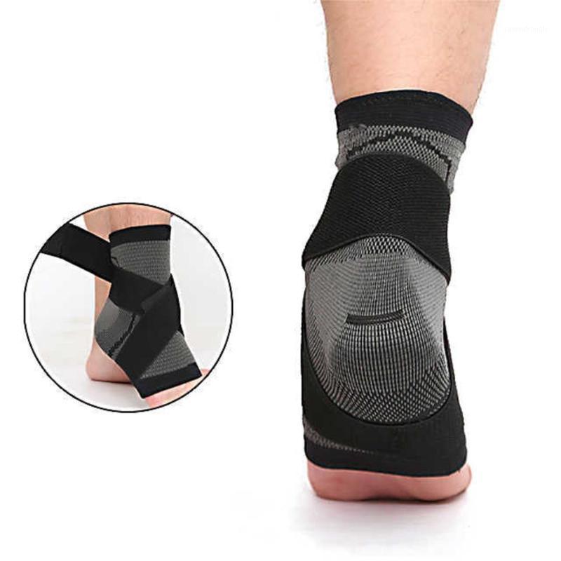 

hot sale breathable elastic gym ankle bandage brace compression sleeve for sports1, Black