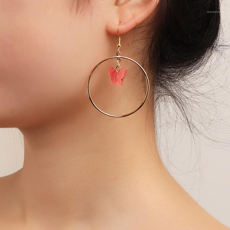 

2020 Trend Girls New Christmas Stud Earrings Colorful Cute Acrylic Butterfly Earrings For Women Korean Female Lady Jewelry Gift1