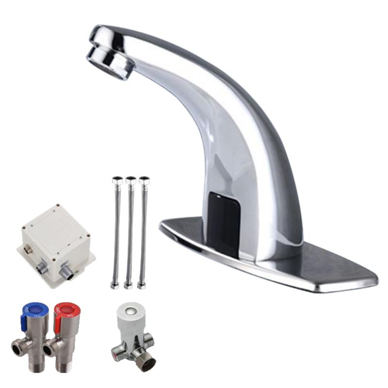 

Basin Sensor Tap Brass Home Bathroom Saving Water Practical For Kitchen Smart Easy Install Automatic Sink Faucet Hands Free