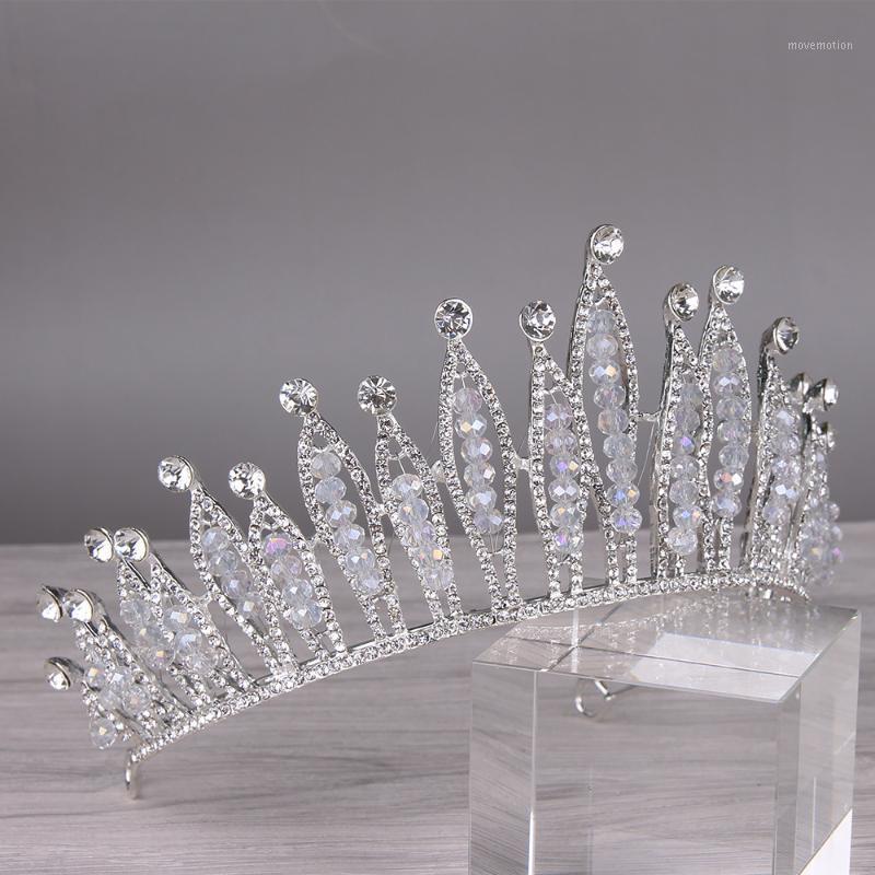 

New Queen Rhinestones Tiara Crystal Beading Tiara Accessories Hair Crown Crown of Alloy Fashion Hairwear Water Drop Zinc Alloy1