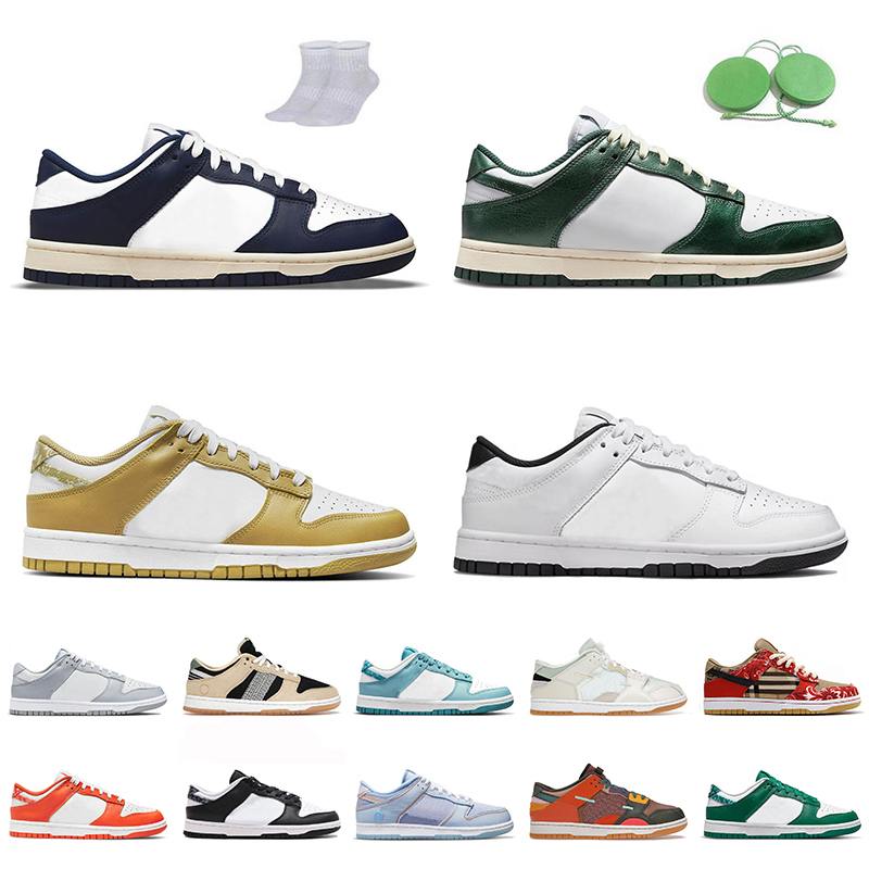 

Luxury Fashion Women Men Dunks Low Running Shoes White Black Orange Paisley Coast UNC Parra Abstract Art With Socks Trainers Vintage Green Scrap Sea Glass Sneakers, E29 undefeated 36-45