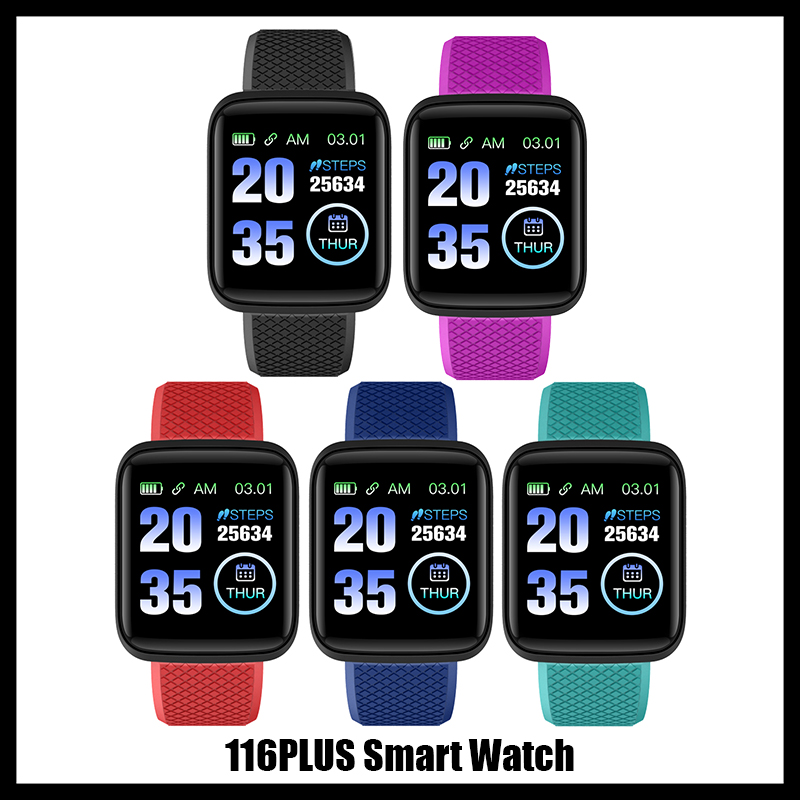 

Fitness Tracker ID116 116 PLUS Smart Bracelet with Heart Rate Smart Watchband Blood Pressure Wristband for Fitbit MI Band 116Plus
