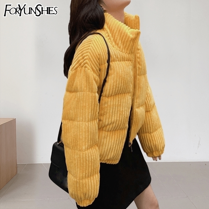 

Woman Parkas Korean Sweet Candy Color Corduroy Thick Loose Short Warm Jacket Femme Bread Padded Coats Winter Parka Women 201027, Blue