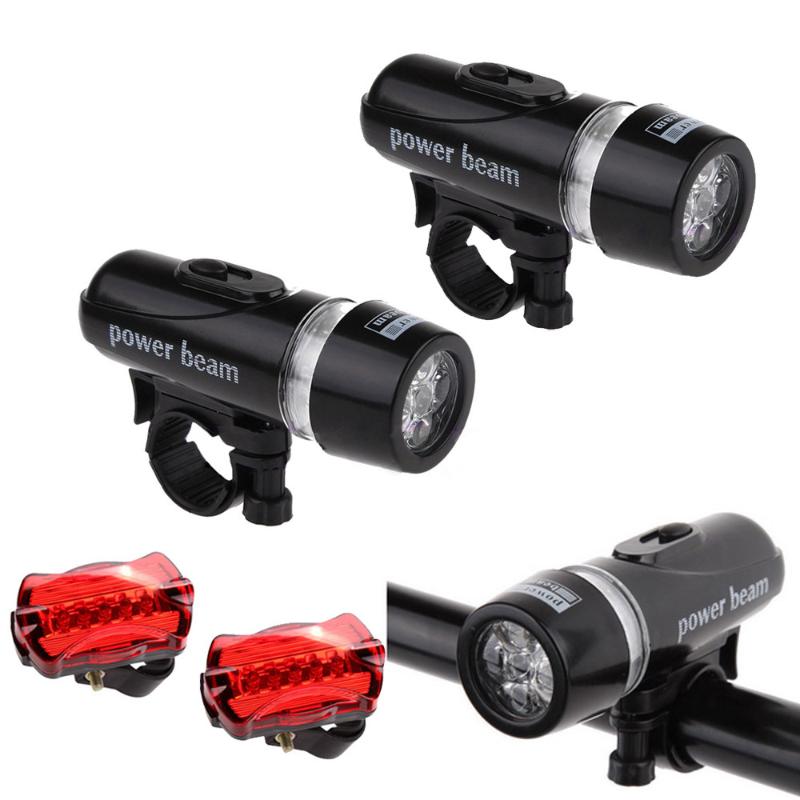 

2x 5 LED Light Waterproof Bicycle Front Backlight Group Rear Light MTB Rear Bicycle Lantern