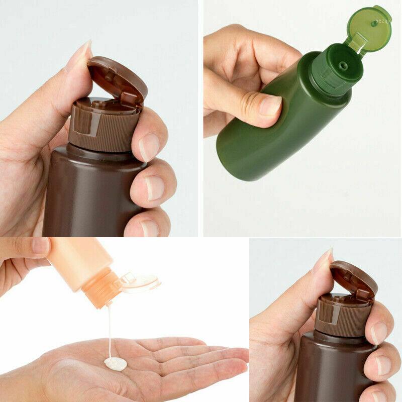 

1pcs/lots 50ml/100ml Empty Plastic PE Soft tube Flip Lotion Bottles Squeeze Cosmetic Sample Containers Travel Liquid Fill Vials1