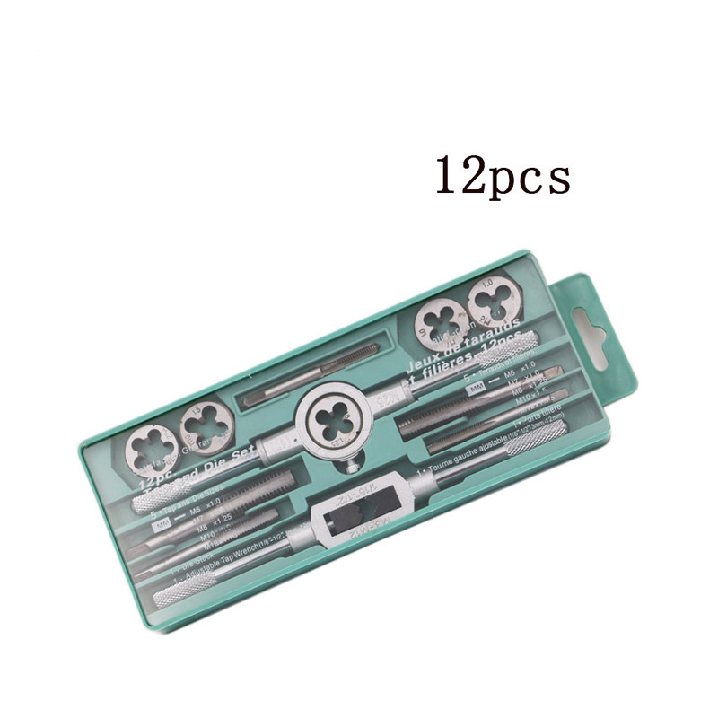 

Tap Die Set Hand Screw Taps Thread Plugs Titanium 12pcs And & M6 M7 M8 M10 M12 Wrench Alloy Steel Metalworking With French Of