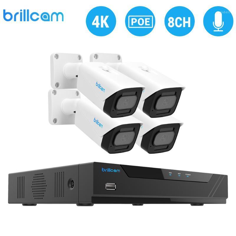 

Brillcam H.265 8CH 8MP HD POE Security Camera System NVR Kit Audio IP AI Camera IR Outdoor Waterproof Video Surveillance1