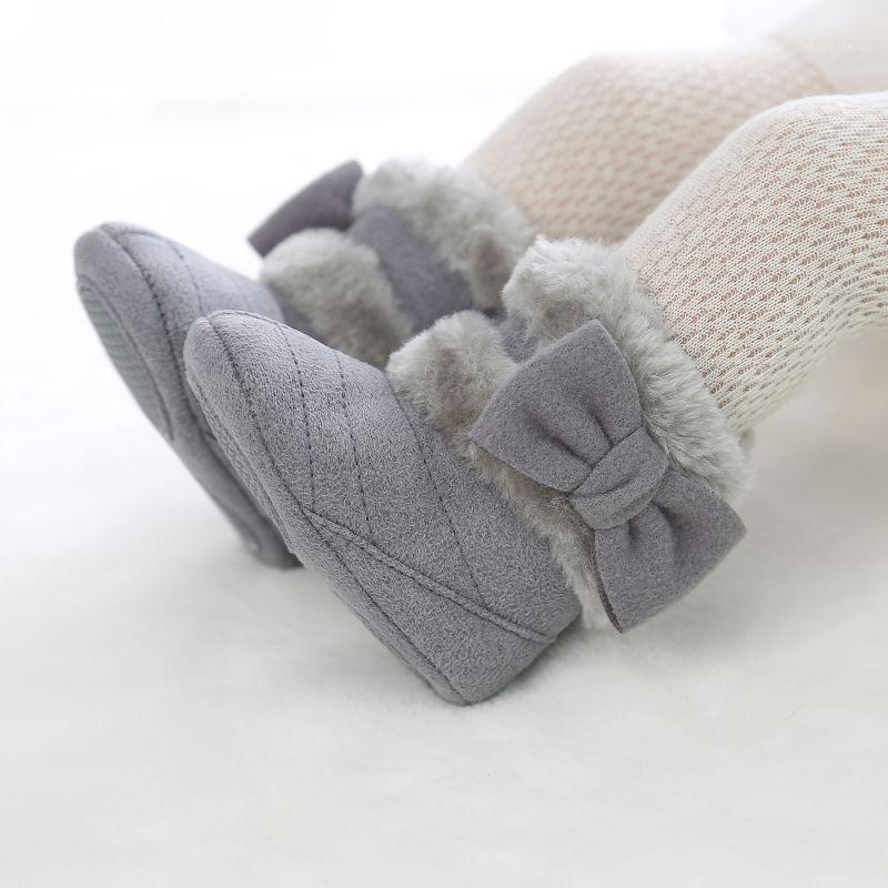 

Winter -18M Newborn Shoes Baby Girl Cotton Boots Casual Bowknot Shoes First Walkers Newborn Cute Non-slip Soft Sole1