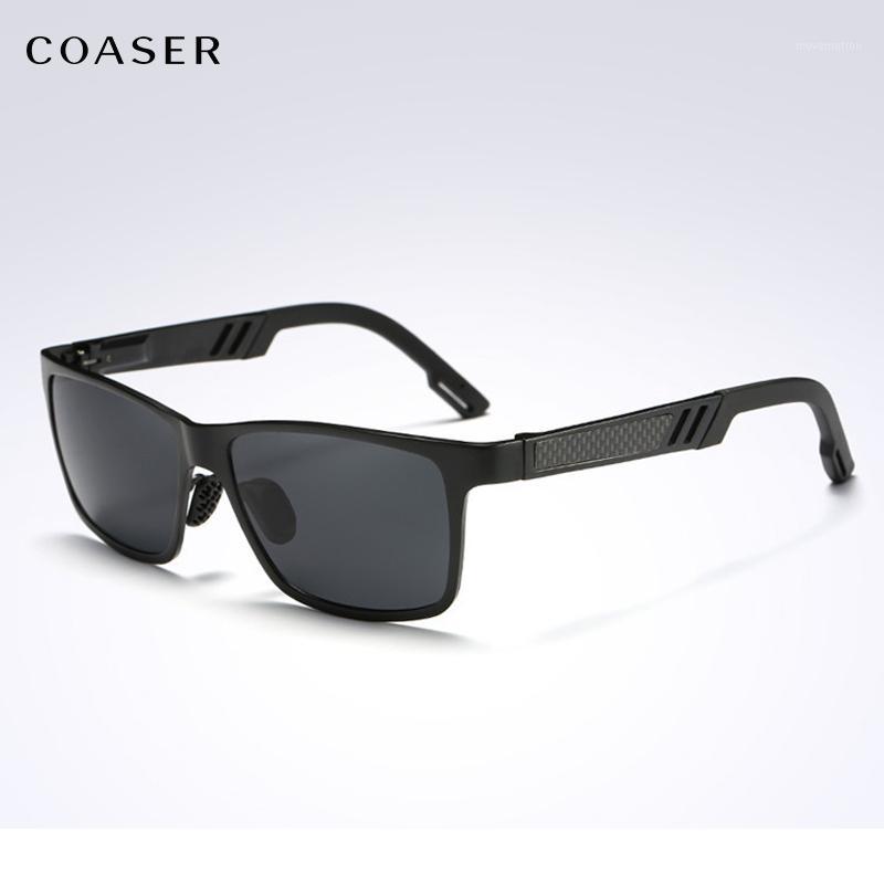 

COASER Men Polarized Sunglasses Fashion Square Rectangle Driving Mirror Vintage Glasses Eyewear gafas masculino1
