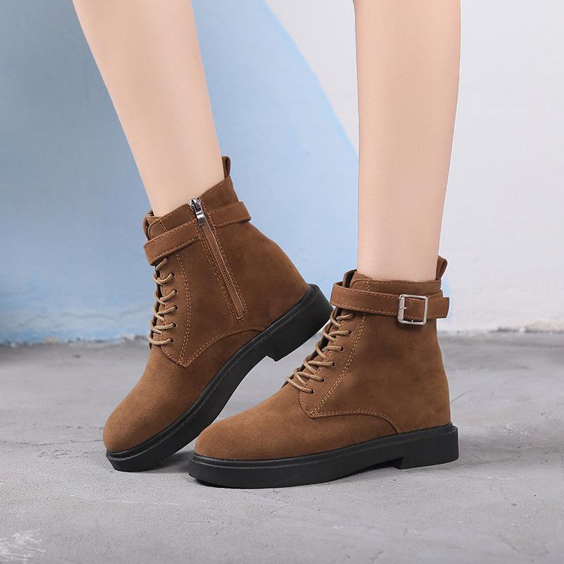 

Women's Winter Boots Ankle Boots Chunky Non-Slip Waterproof Ladies Shoes Chunky Women's Shoes Casual Botas Mujer, Black