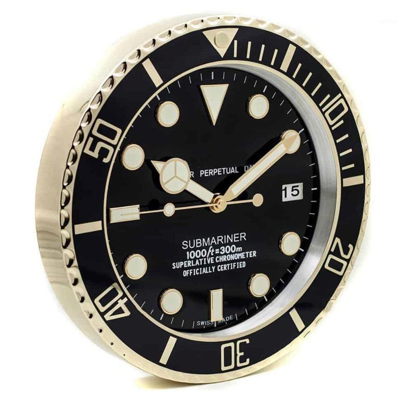 

Creative Large Wall Clock Metal Modern Wall Watches Home Decor Large Clocks Luminous Calendar Luxury Clock Mechanism with LOGO1