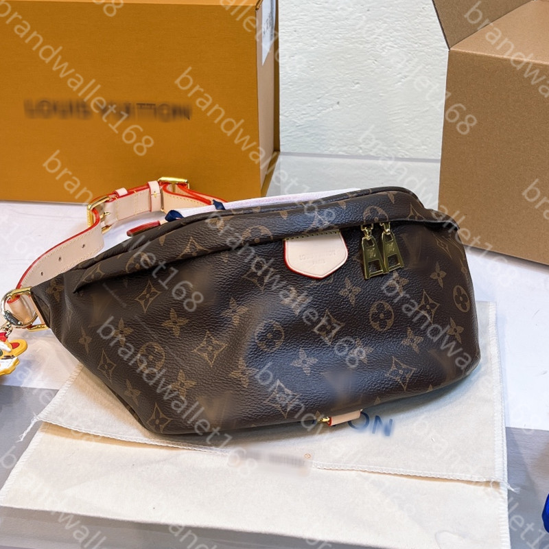 

Designers Luxury Waist Bags Cross Body Newest Handbag Famous Bumbag Fashion Shoulder Bag Brown Bum Fanny Pack, With dustbag