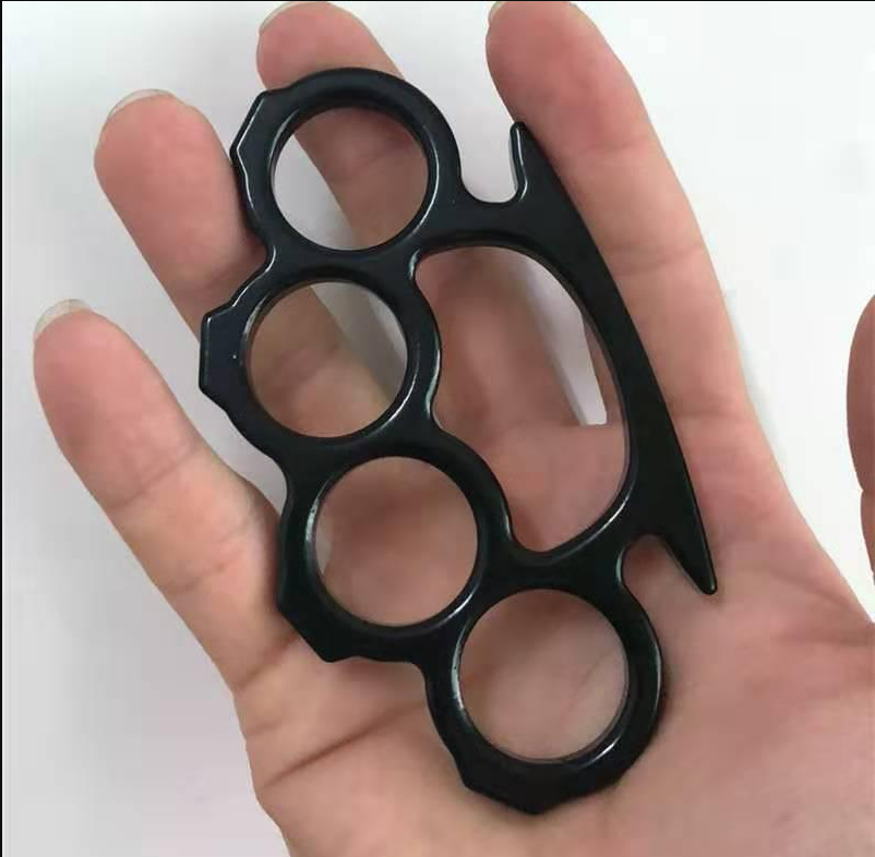 Nouveaux minuscules en laiton en acier Combattre Knuckle Duster puissant Homme d'autodéfense Mens autodéfense Fox Trop autodéfense Pendentif BO64