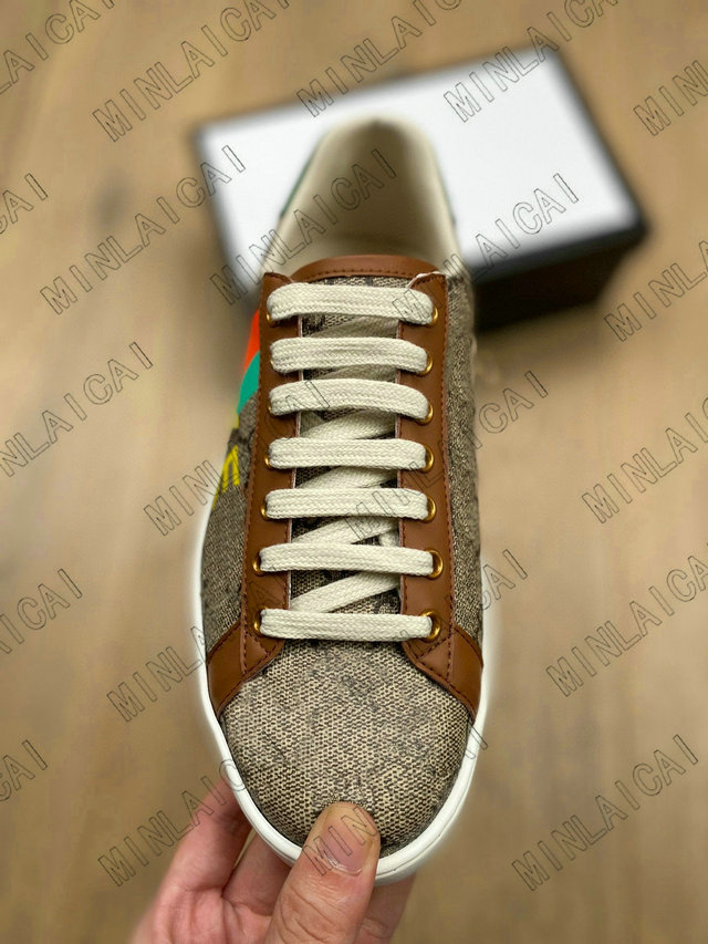 

Mens Ace Low-Top Embroidered Leather Screener Green Red Stripe Italy White Sneakers Designers Trainers Lace Up Low Cut Black Casual Shoes, For box fees only;dont pay it alone
