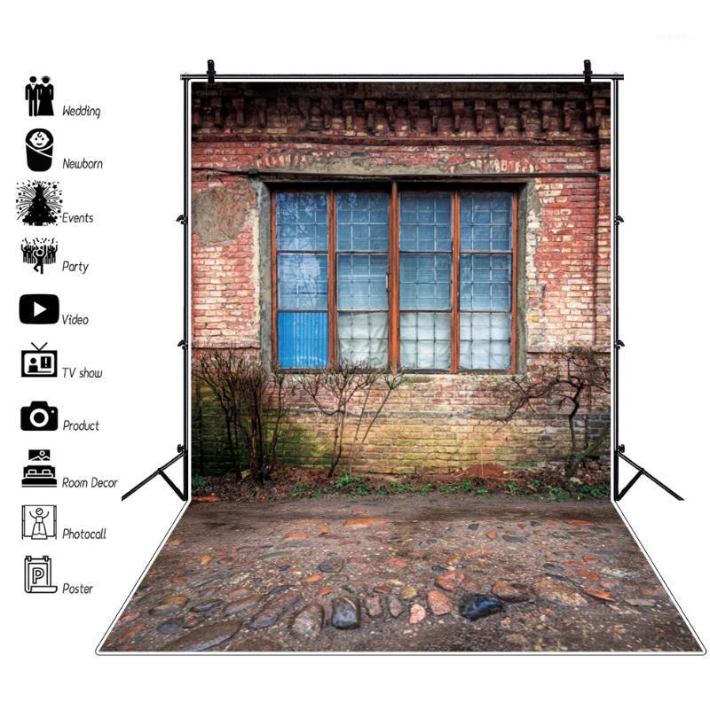 

Laeacco Old Rural Deserted House Stone Way Yard Porch Scenic Photo Backdrops Photographic Background Photocall Photo Studio1