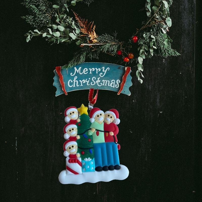 

2020 Merry Christmas Tree Hanging Ornaments Christmas Lights Personalized Xmas GXMA